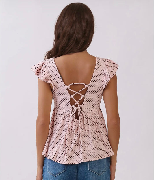 The Kimberly Peplum with Tie Back